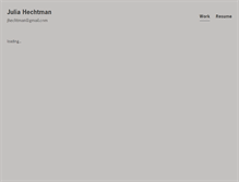 Tablet Screenshot of juliahechtman.com